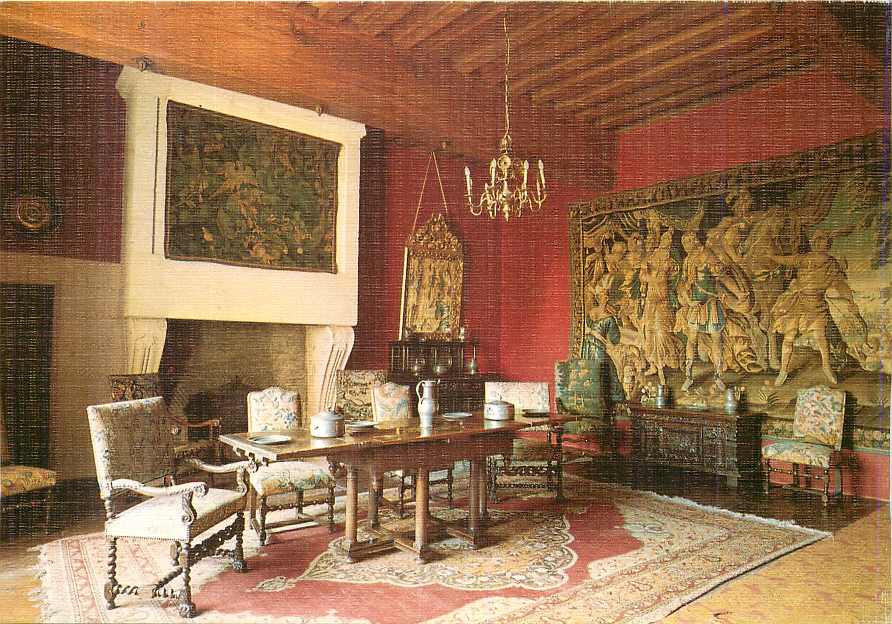 CPM Bourdeilles (Dordogne) Interieur du Palais Renaissance (XVIe S) Salle a Manger