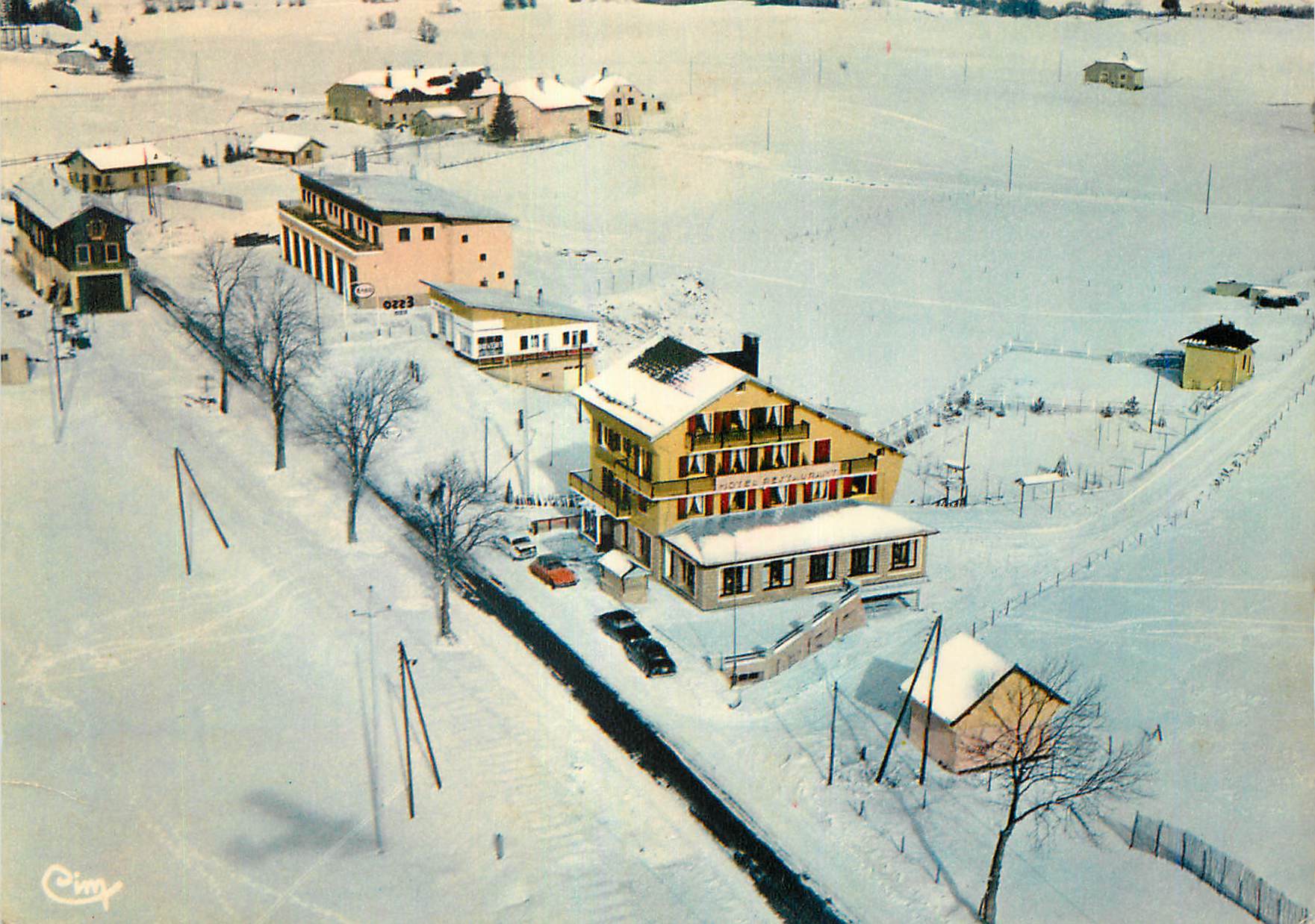Winterlandschap van Cimy — Hotel-Restaurant OZZ3 — uitgever Cimy