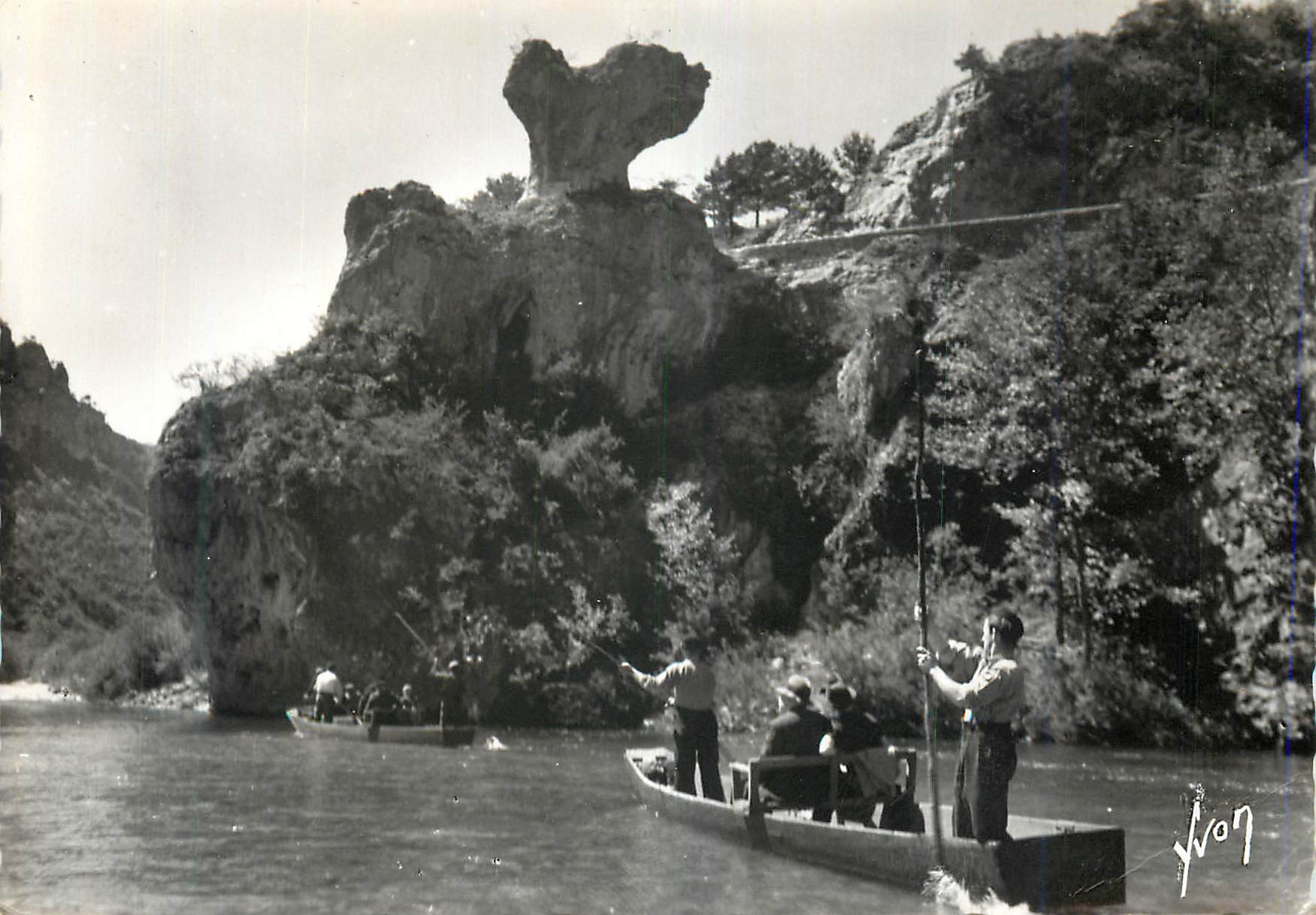 CPM Gorges du Tarn Environs de la Malene (Lozere) Rochers du Champignon