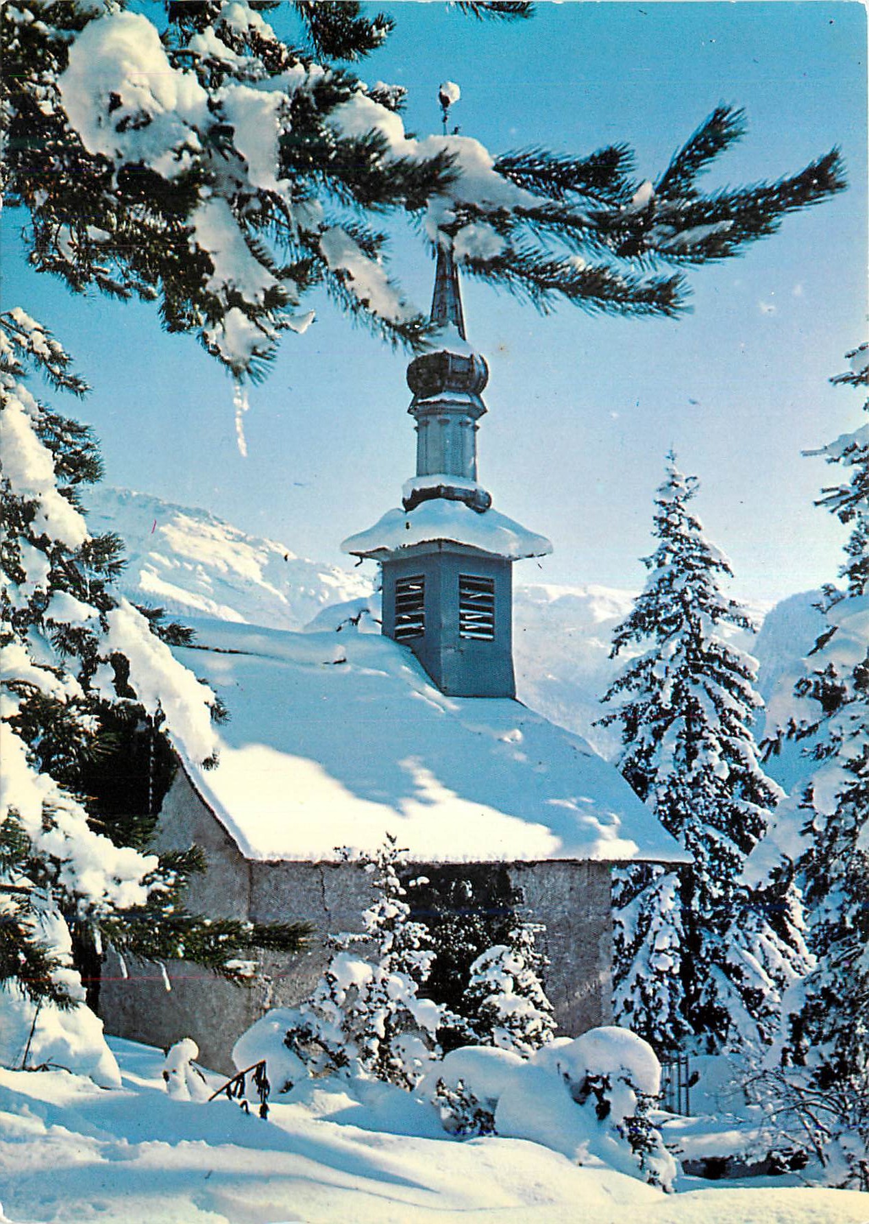 CPM Samoens (Haute Savoie) Chapelle du Jardin alpin Le Jaysinia