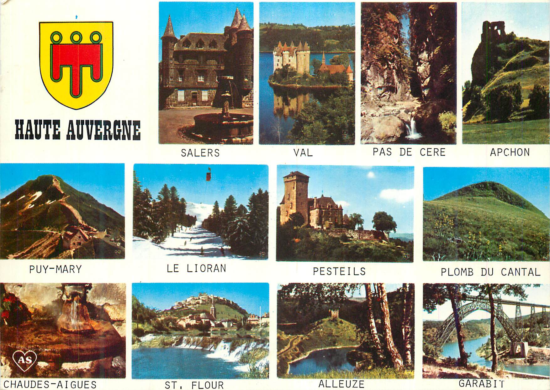 CPM La Haute Auvergne Salers Val Pas de Cere Apchon Puy-Mary Le Lioran Pesteils Plomb du Cantal Chaudes-Aigues St Flour 