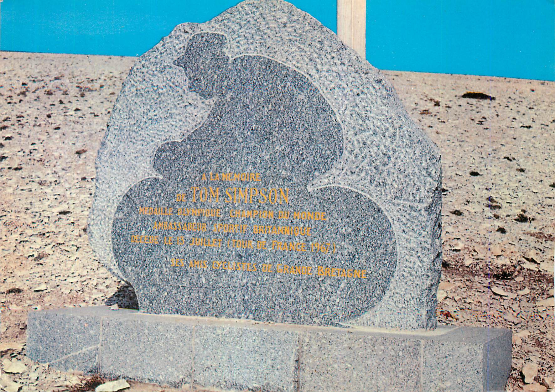 CPM Mont Ventoux (1912 m) Memorial a Tom Simpson Medaille Olympique