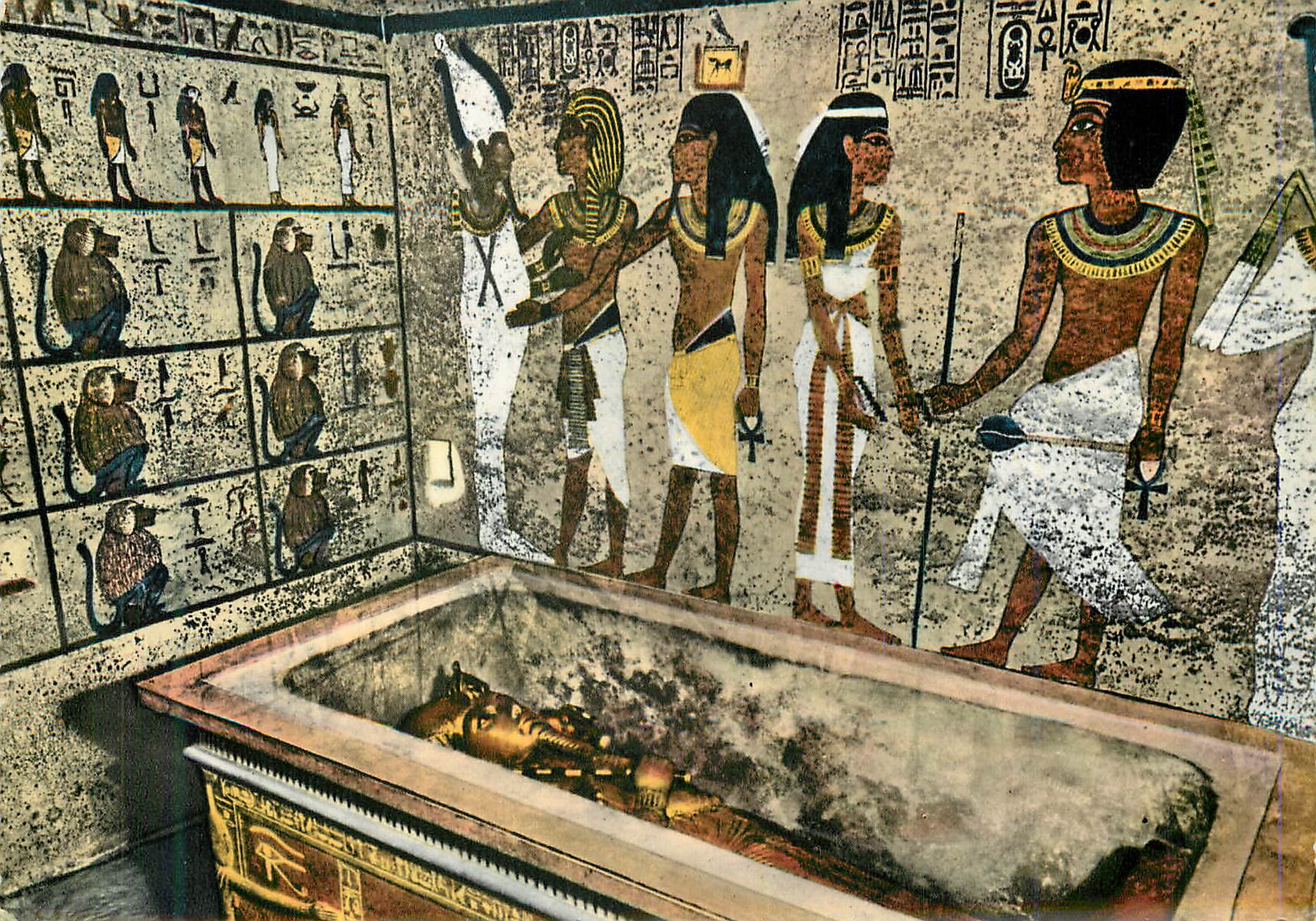 CPM Thebes Burial Chamber in Tut Ankh Amen's Tomb in the Valley of the Kings