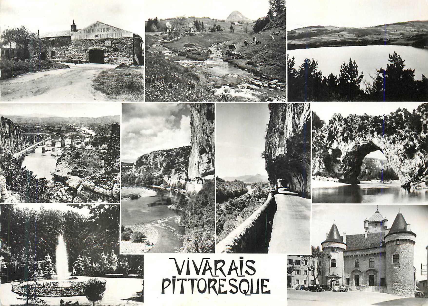 Vivaraïs pittoresque — collages de paysages et monuments — éditeur inconnu