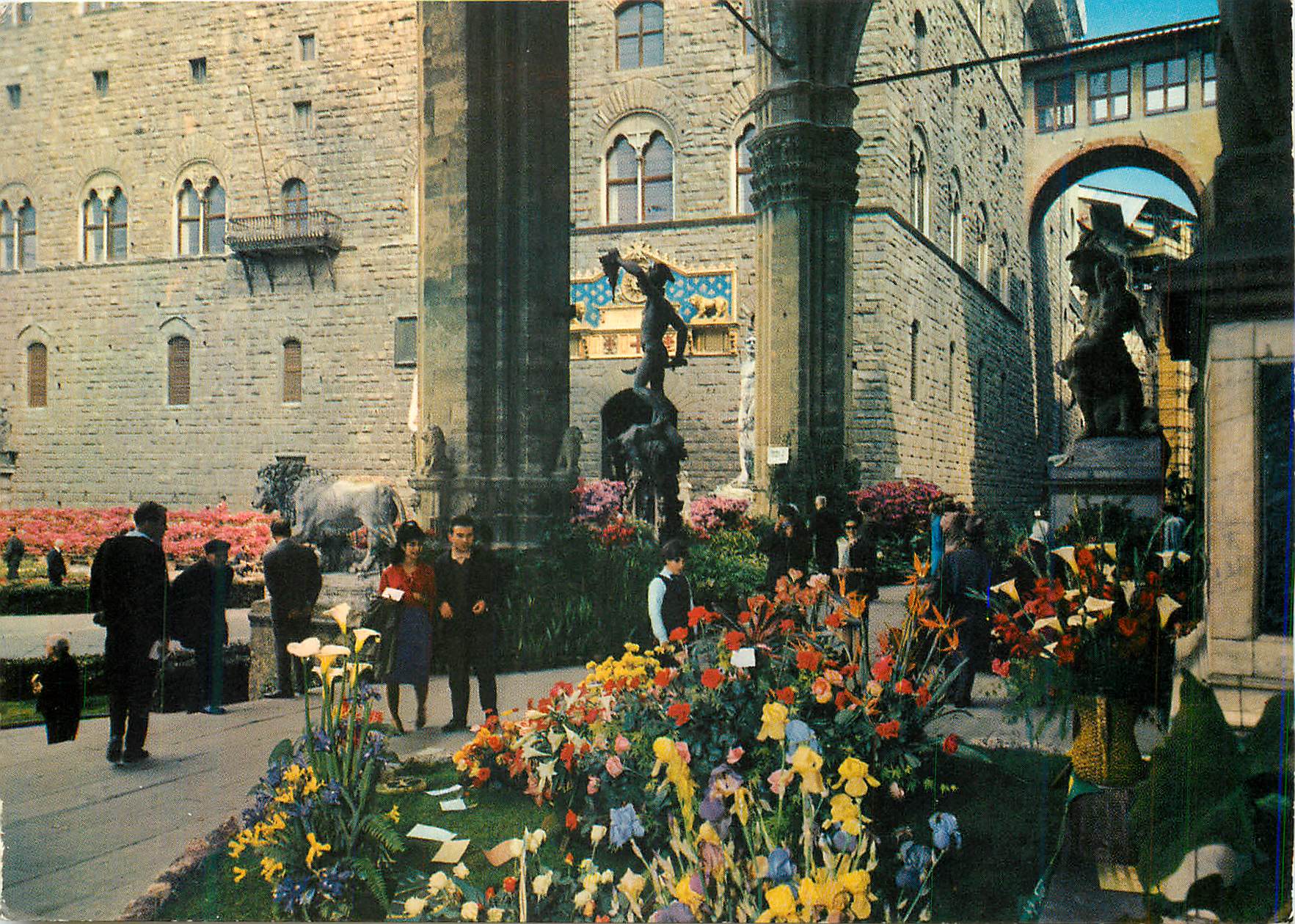 CPM Firenze Loge du Orcagna Fete des Fleurs