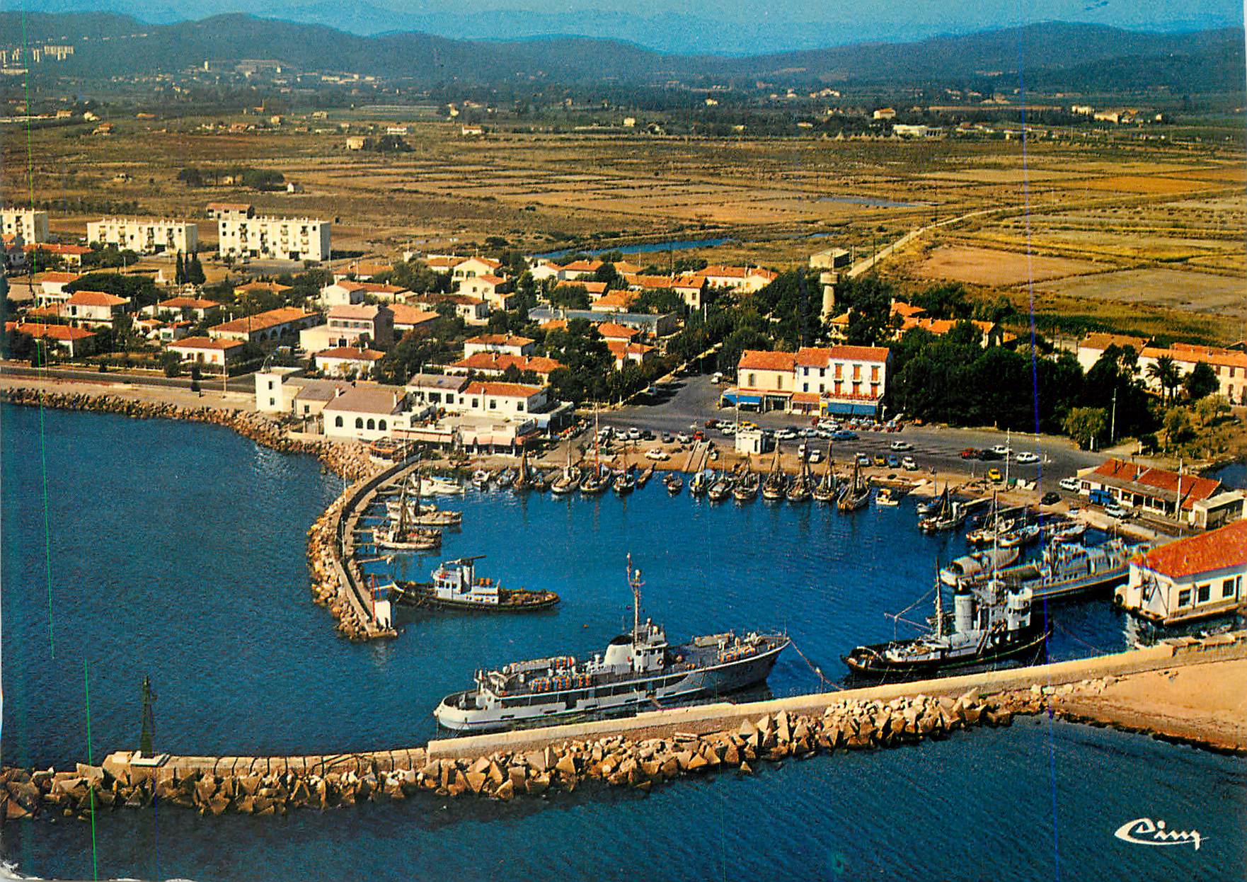 Port de Sète — vue aérienne — Cing