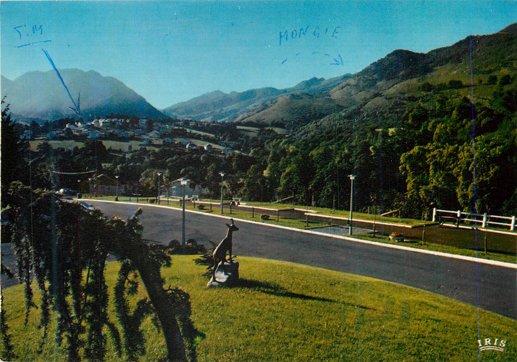 Moncie — vue panoramique avec statue de kangourou — éditeur IRIS