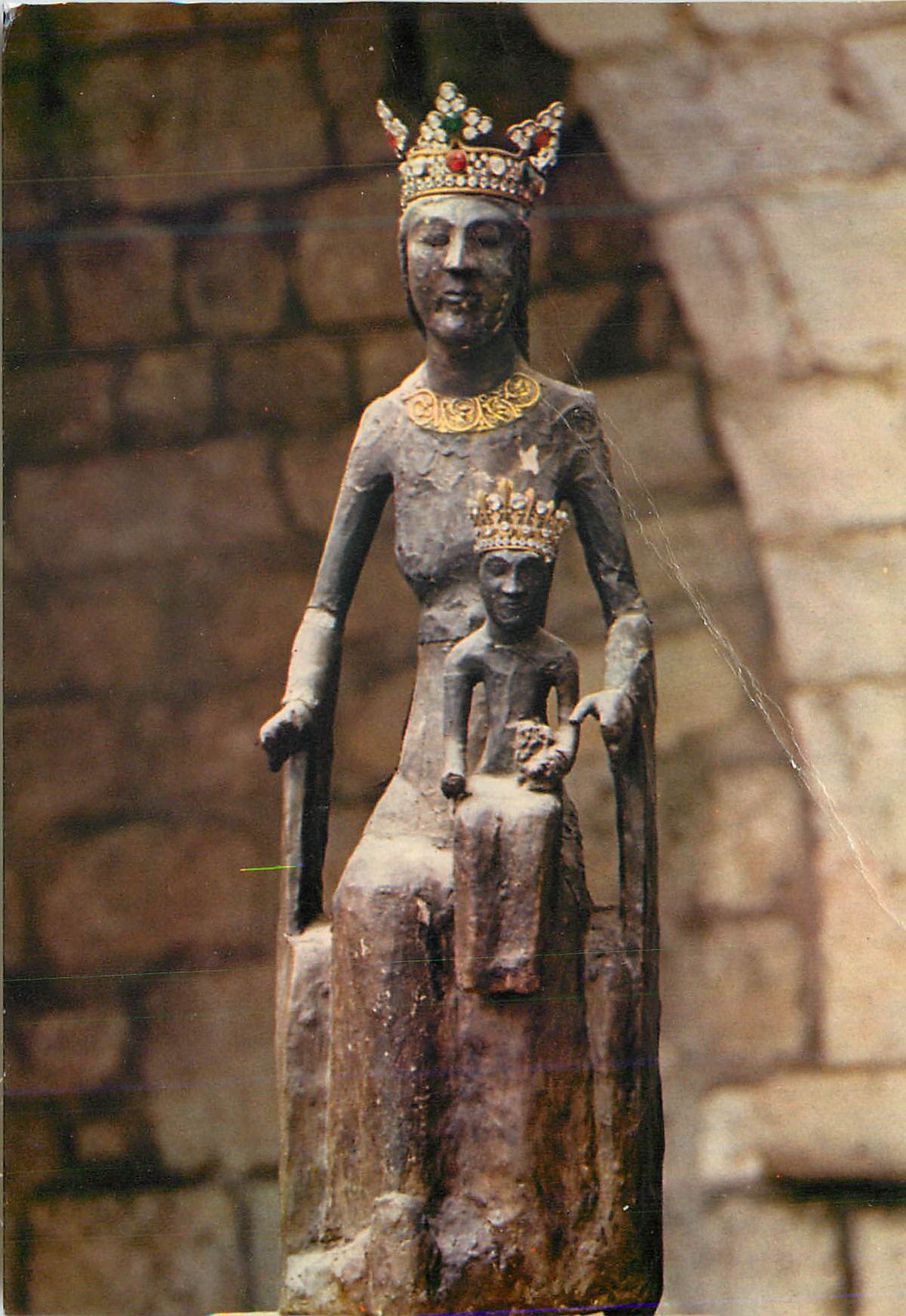 Statue de la Vierge à l'Enfant — éditeur inconnu, n° de série non lisible