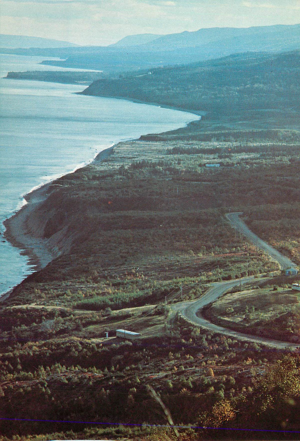 CPM Cap Breton Cabot Trail A View of Wreck from Cape Smokey on the Cabot Trail