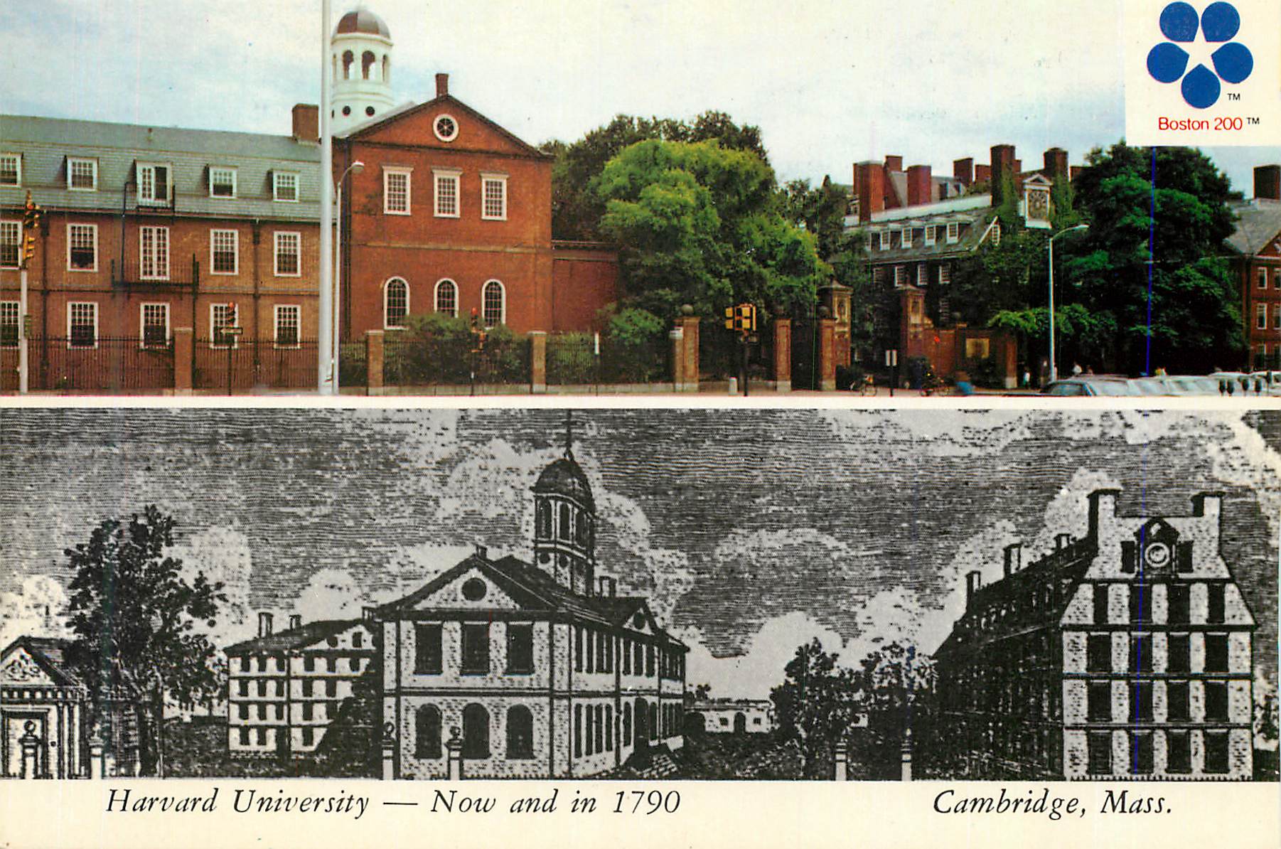 CPM Cambridge Massachusetts Harvard University Now and in 1790
