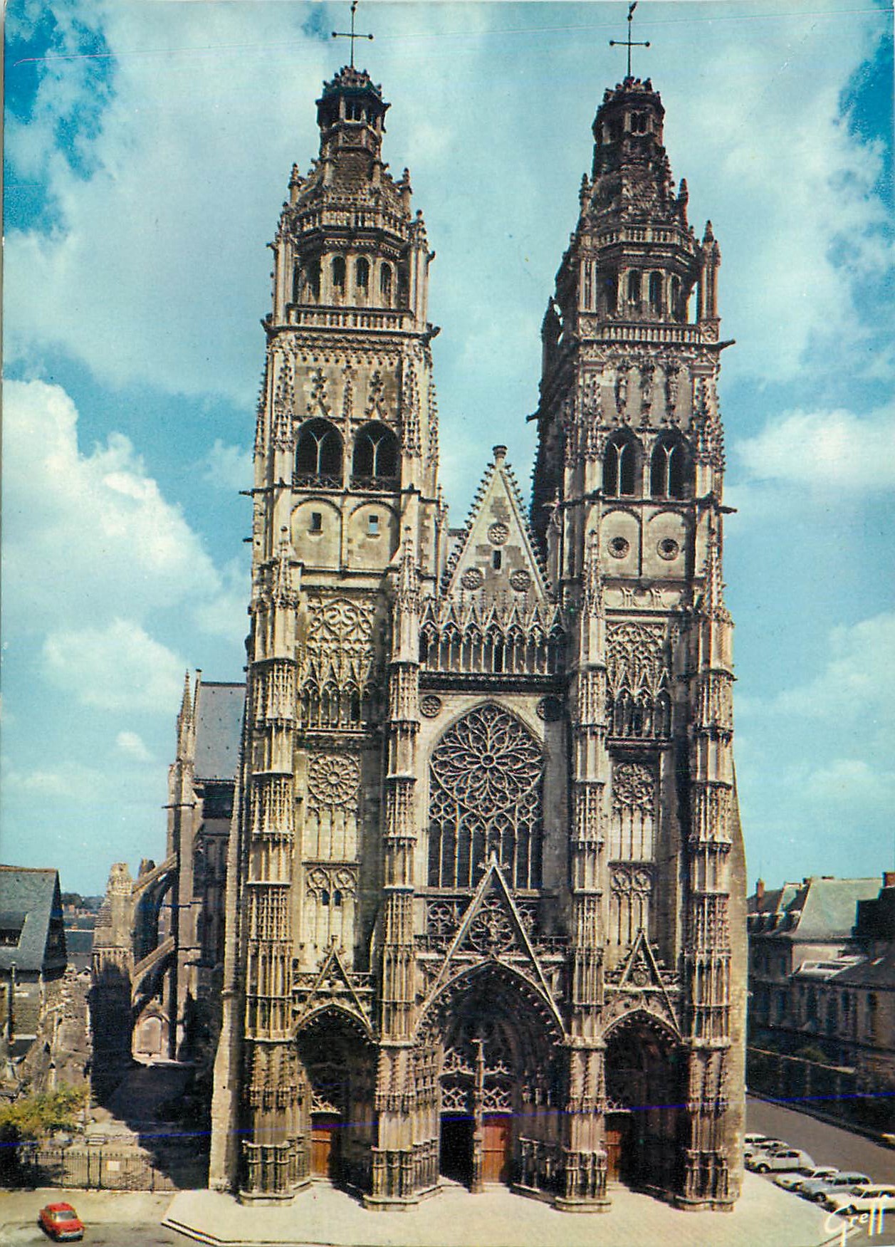 CPM Tours (Indre et Loire) En Touraine Cathedrale Saint Gatien Commencee au debut du XIIIe Siecle