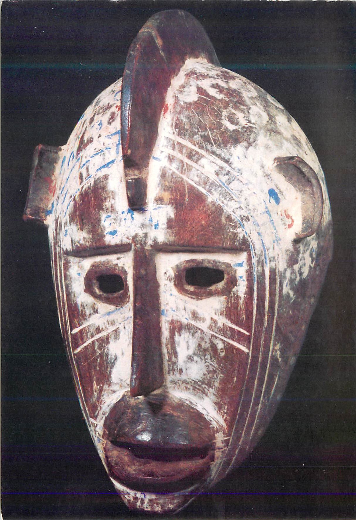 CPM Musee AAO Paris Objet Expose au Festival Mondial des Arts Neigres Masque Bobo Fing (Haute Volta) Haut 42 cm