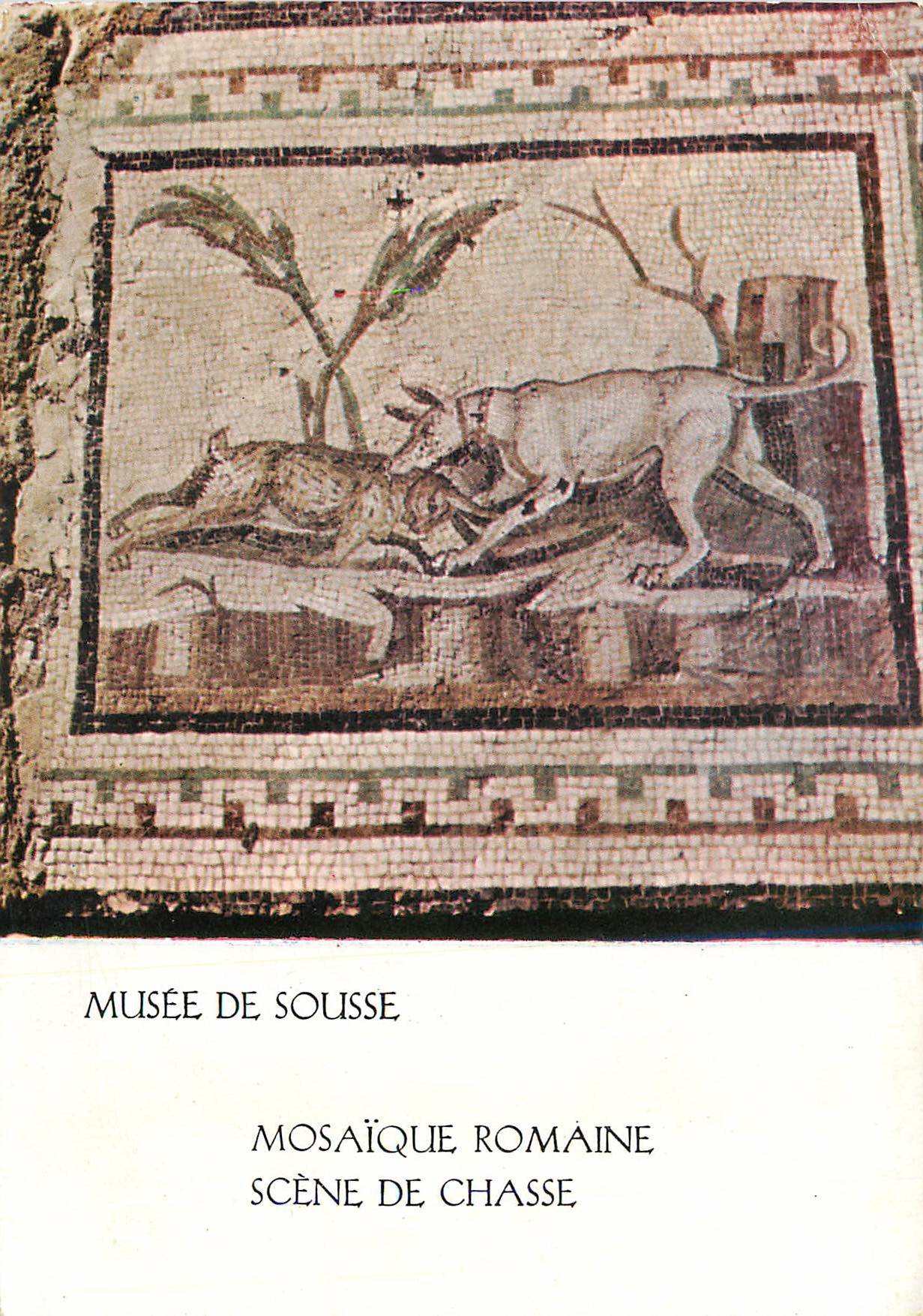 CPM Musee de Sousse Mosaique Romaine Scene de Chasse