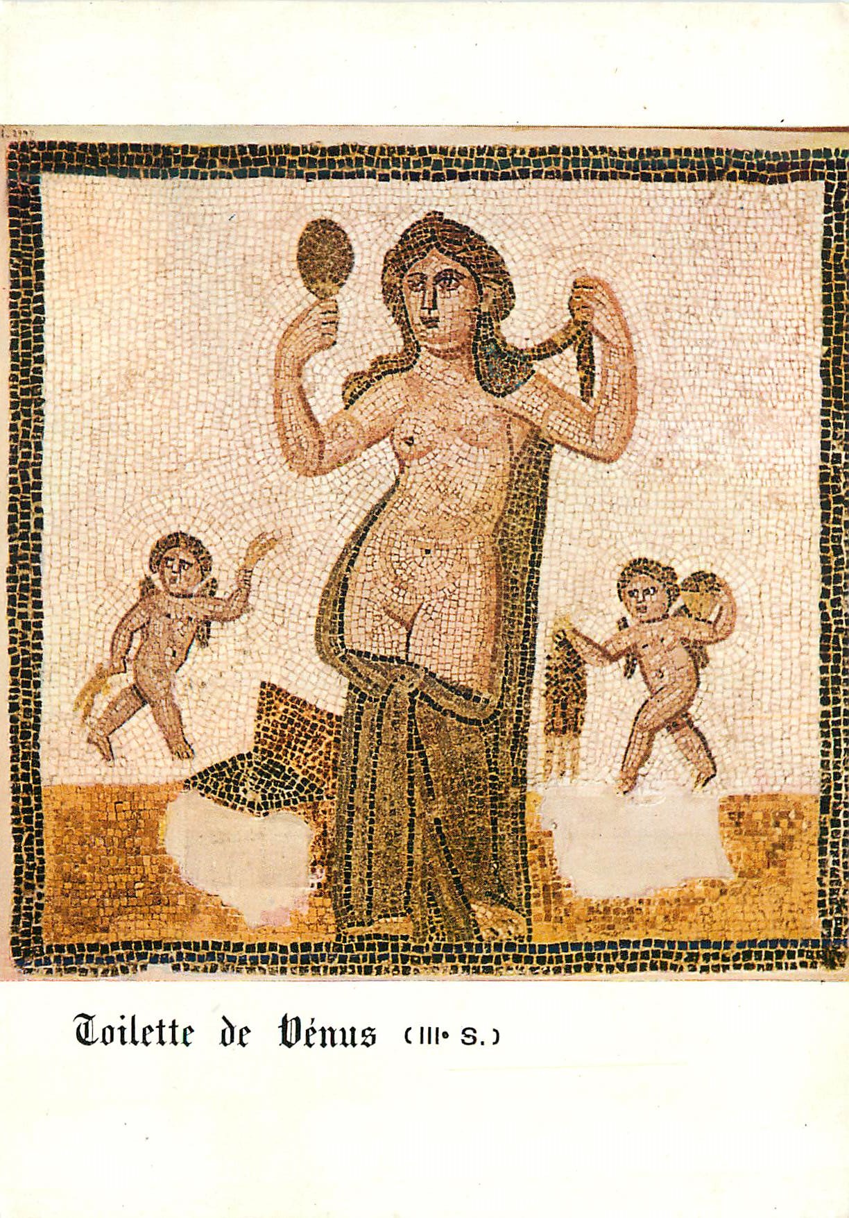 CPM Musee National du Bardo Mosaique Toilette de Venus IIIe Siecle (Thuburbo Majus)