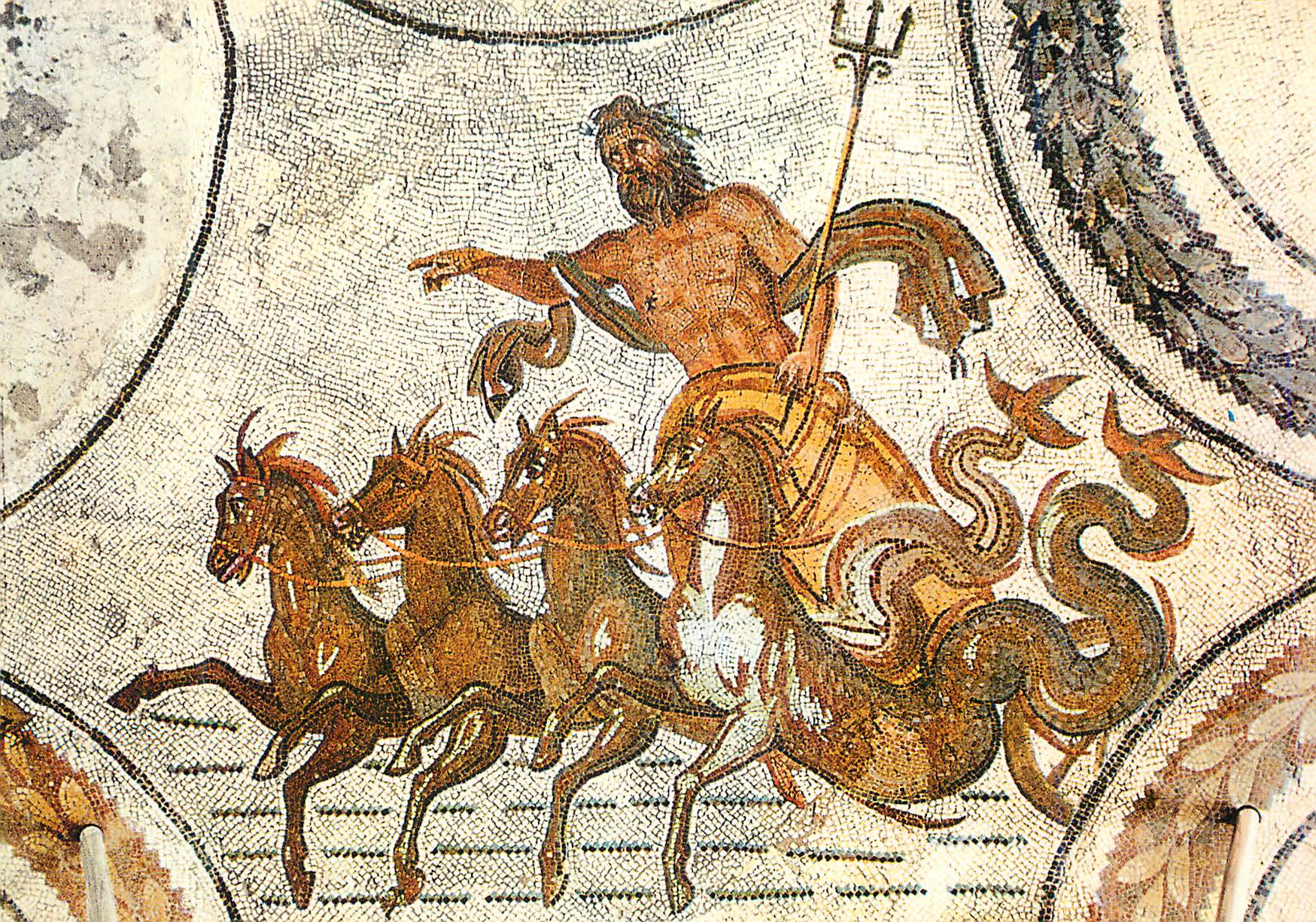CPM Musee National du Bardo Mosaique Triomphe de Neptune IIe Siecle (Sousse)