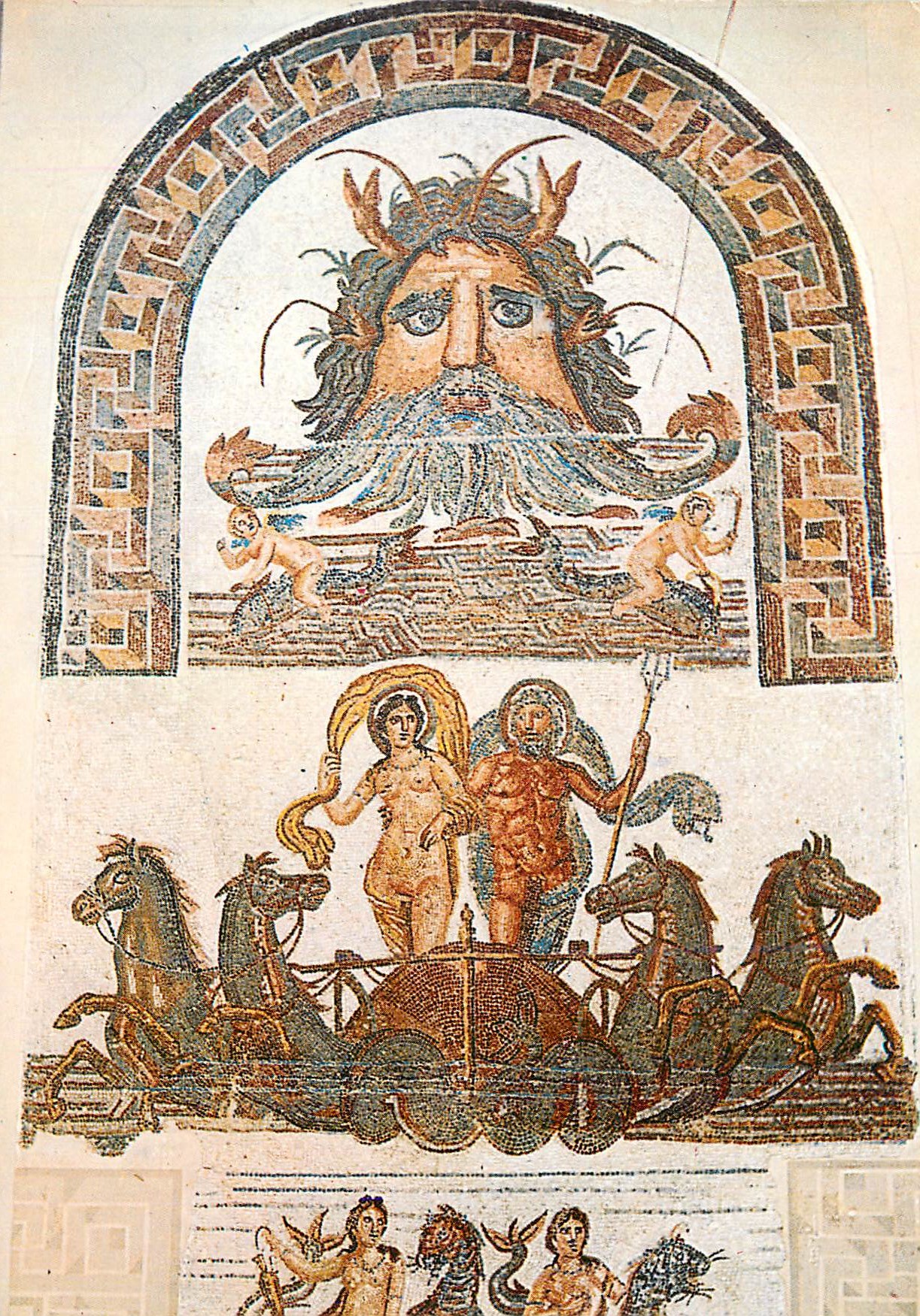 CPM Musee National du Bardo Mosaique Ocean Neptune et Amphitrite IIIe Siecle (Utique)