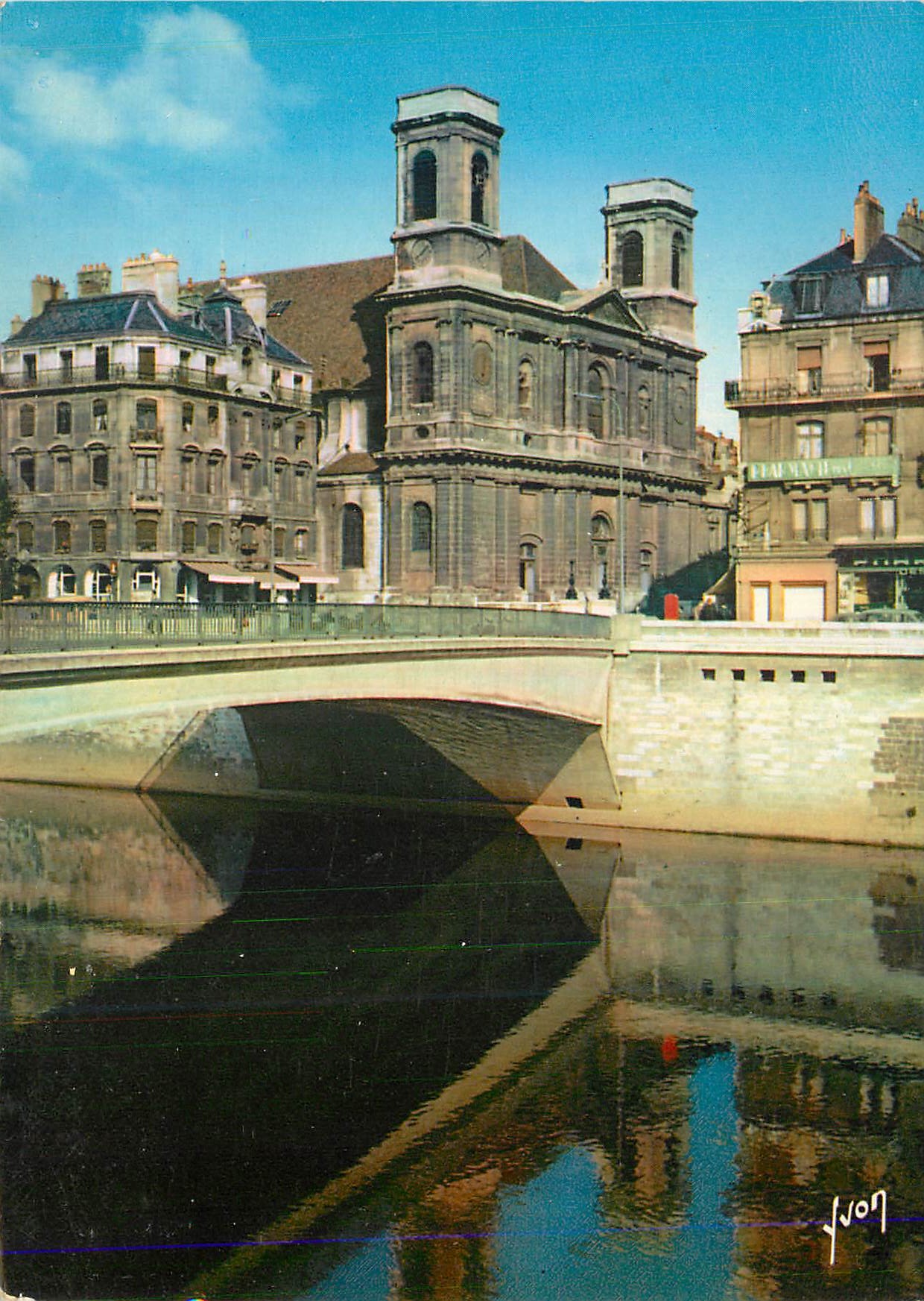 CPM Besancon (Doubs) Couleurs et Lumiere de France Le Nouveau Pont Battant et l'Eglise Sainte Madeleine