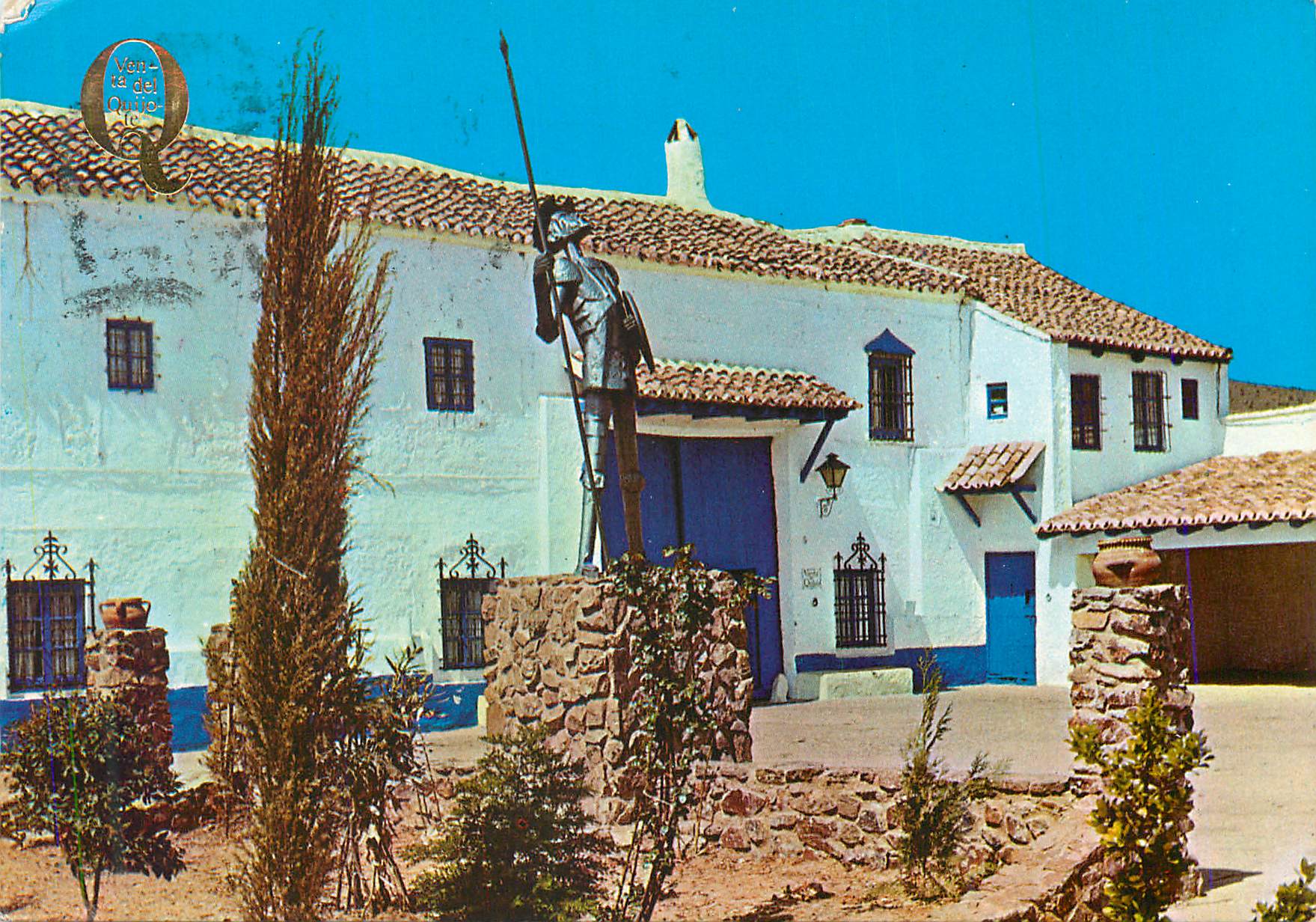 CPM Puerto Lapice La Mancha Venta del Quijote Place et Facade de la Vente Don Quichotte