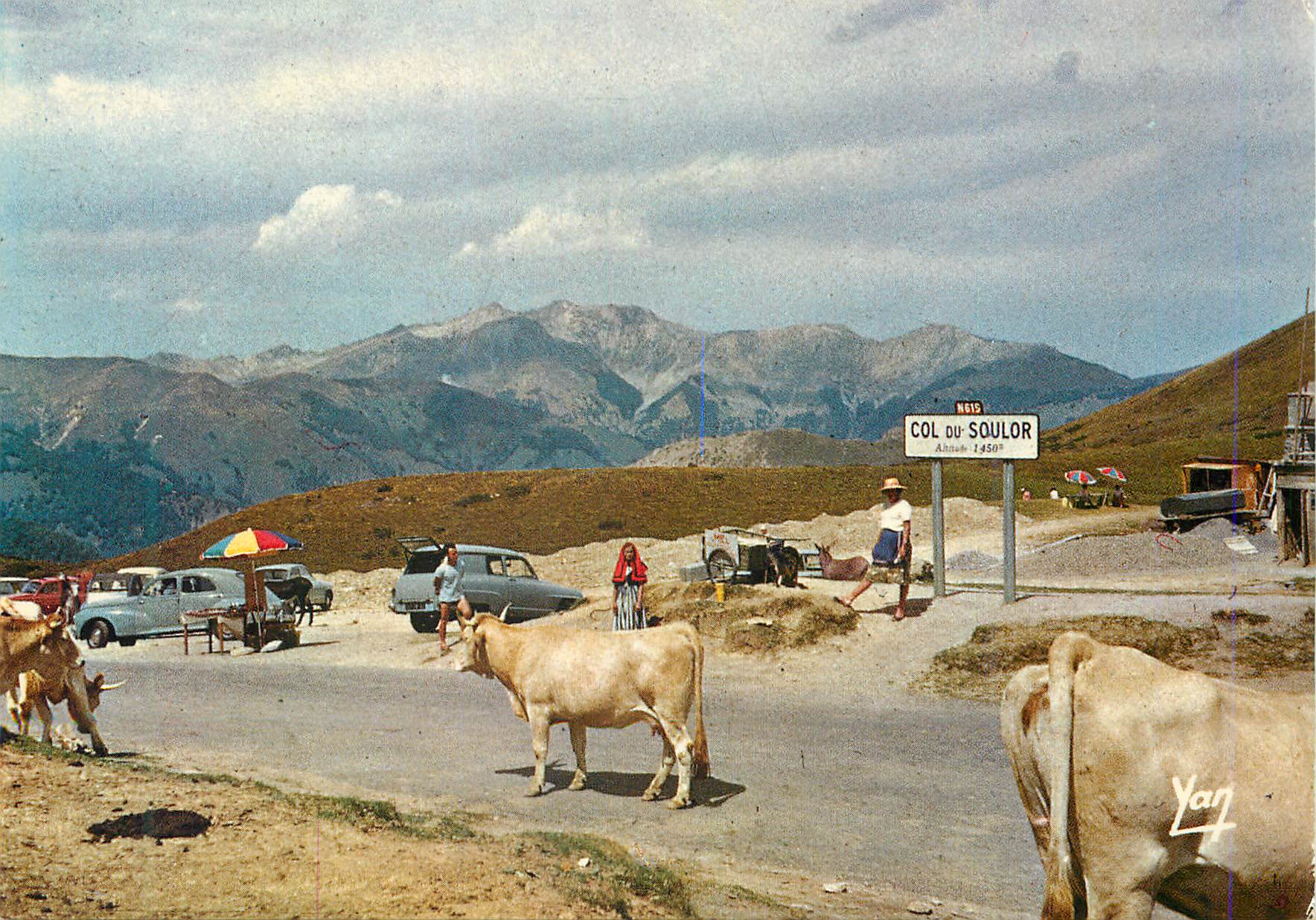 Col du Soulor — sommet à 1450 m — éditeur Yan, n° N615