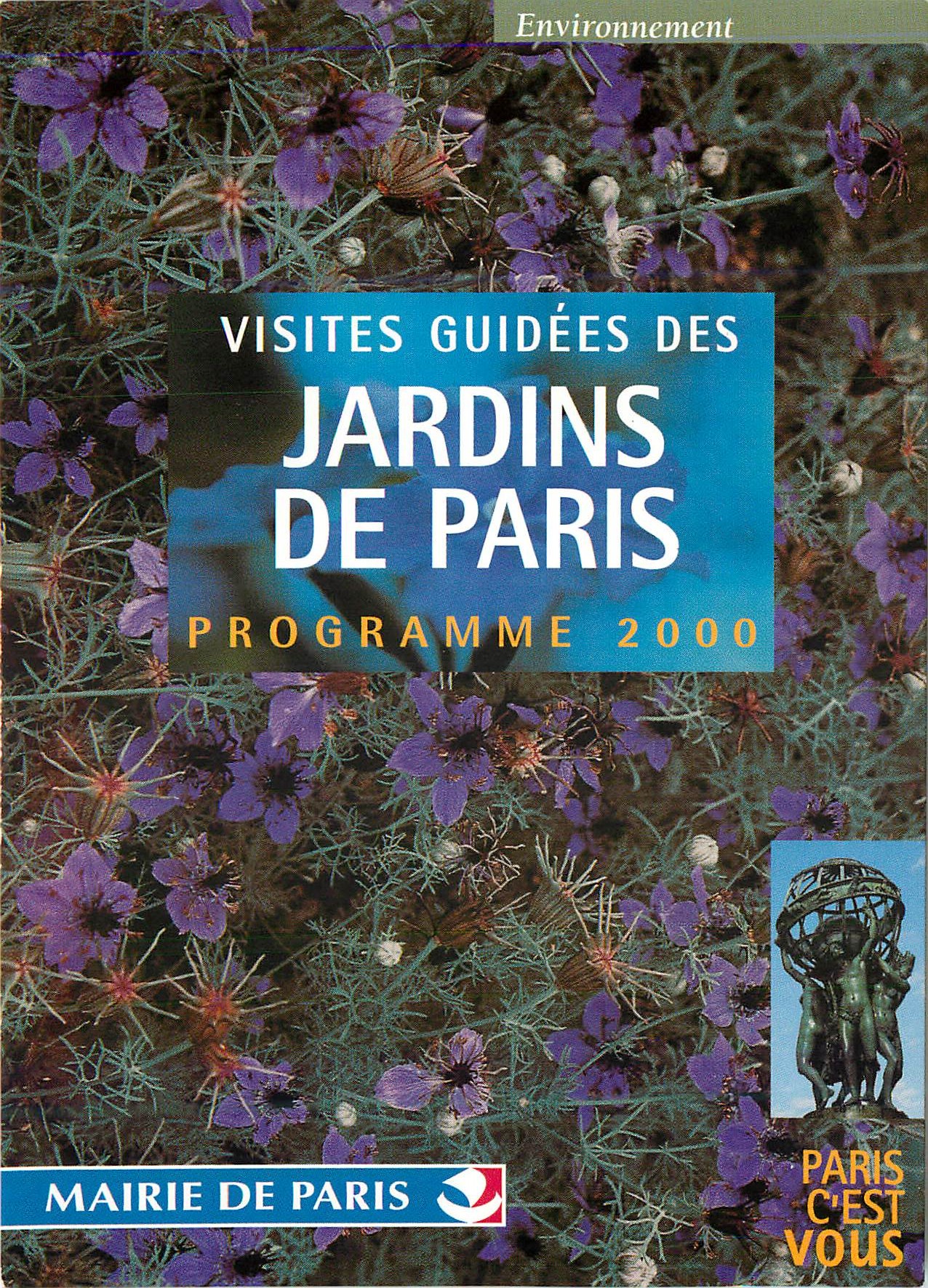CPM Visites Guidees des Jardins de Paris Mairie de Paris