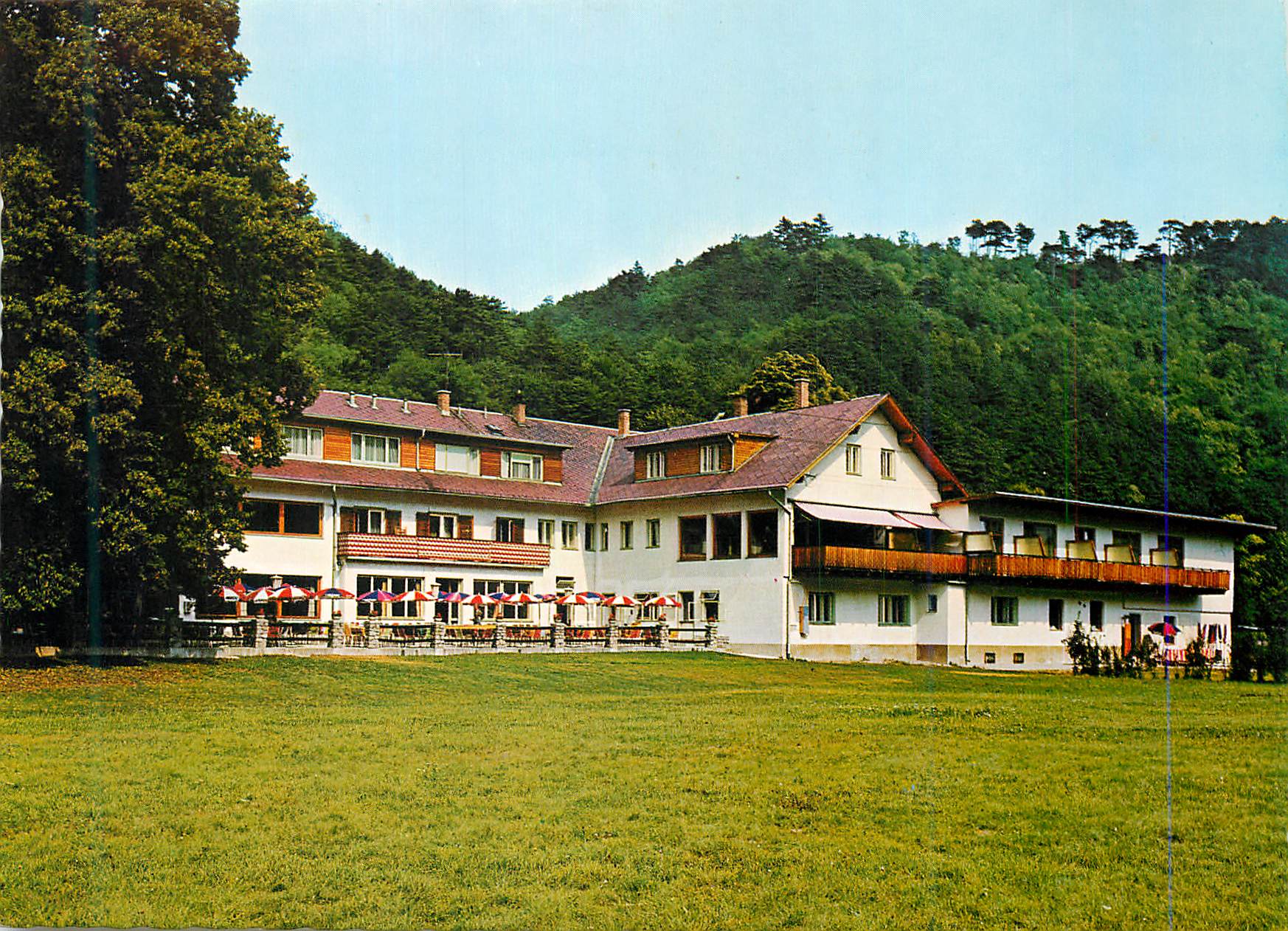 CPM Baden bei Wien Josef Dietmann's Hotel Krainerhutte am Wegerl im Helenental