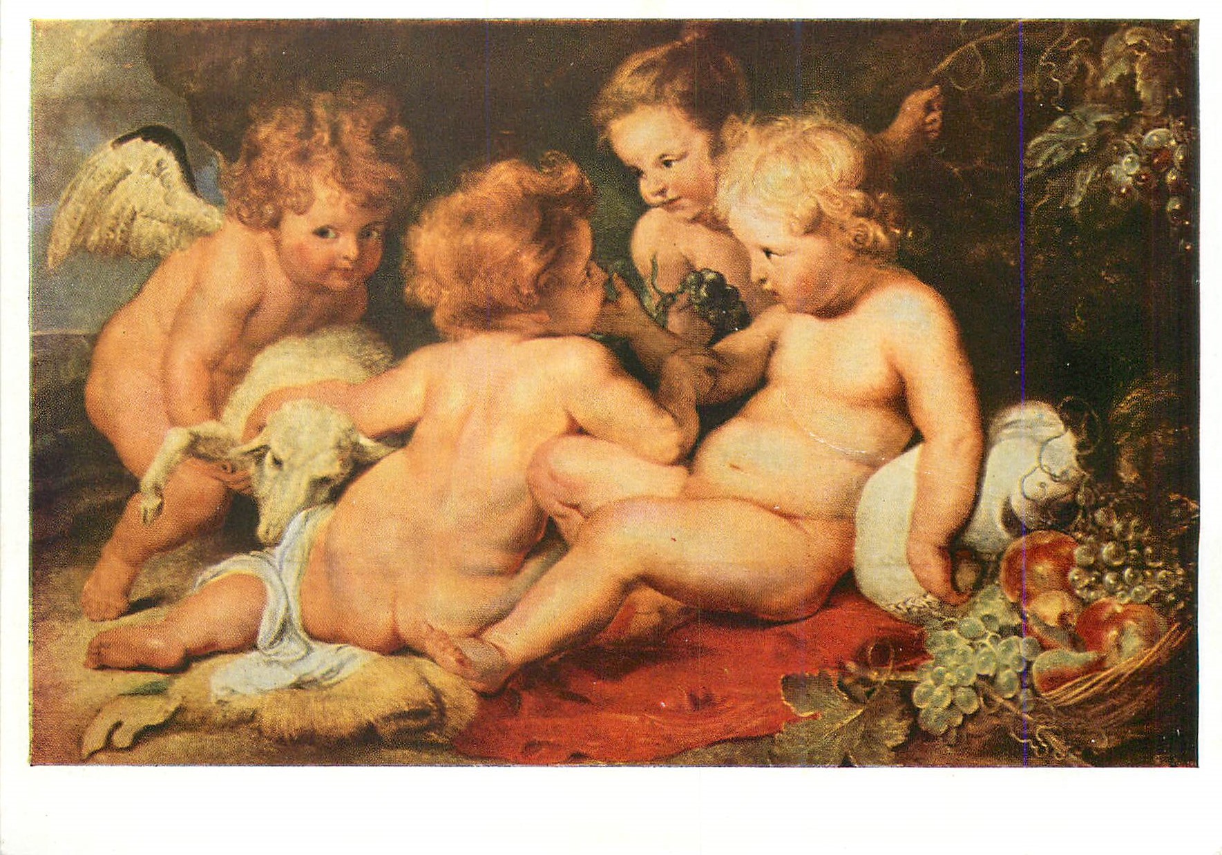 CPM Wien Osterreichisches Galerie Peter Paul Rubens (1577 1640) Jesus Saint Jean et deux Anges