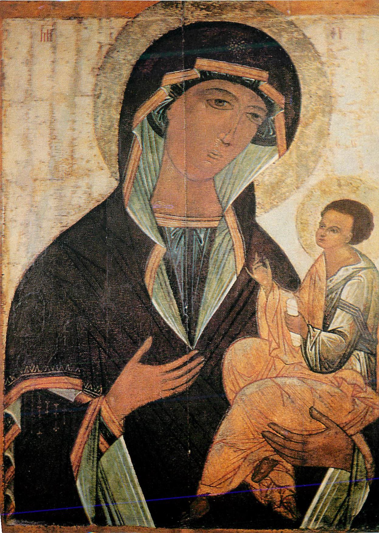 CPM Paris Louvre Mere de Dieu'icone Russie Entrala fin du 14e S
