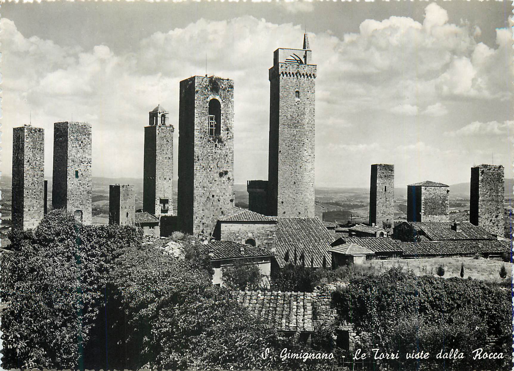 CPM S Gimignano Le Torri viste della Rocca
