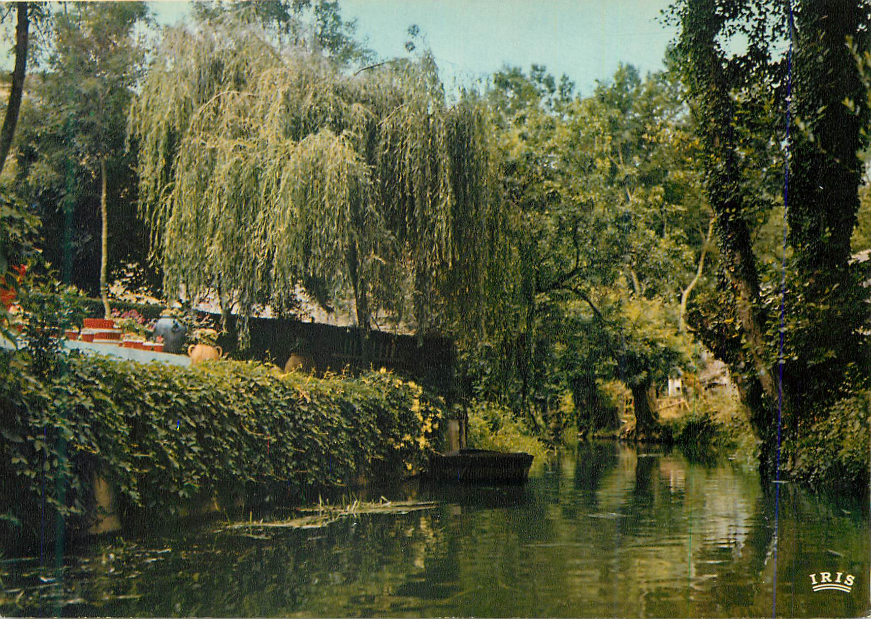 CPM Marais Poitevin Venise Verte La Conche des Cabanes Route d'eau entre Coulon et la Garette
