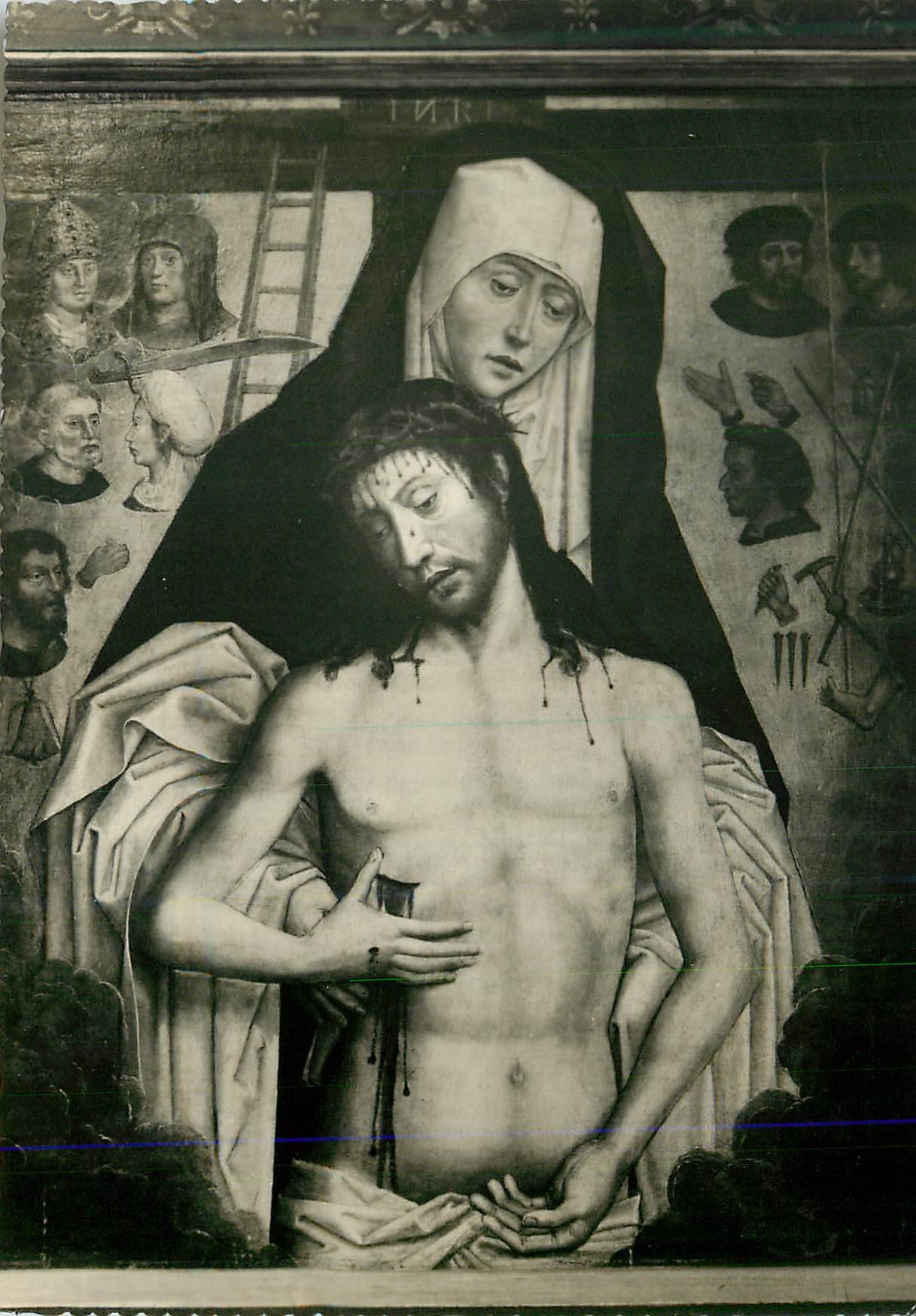Pieta — scène de la Pietà — éditeur inconnu, n° de série non lisible