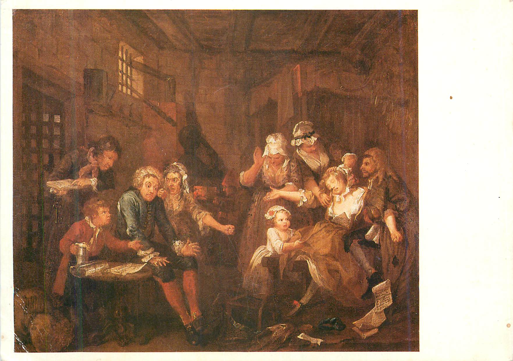 CPM William Hogarth (1697 1764) a Rake's Progress VII The Prison