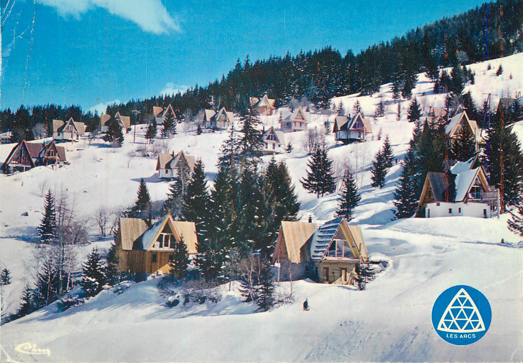 CPM Les Arcs (Savoie) Arc Pierre Blanche 1600 m Les Chalets des Arcs