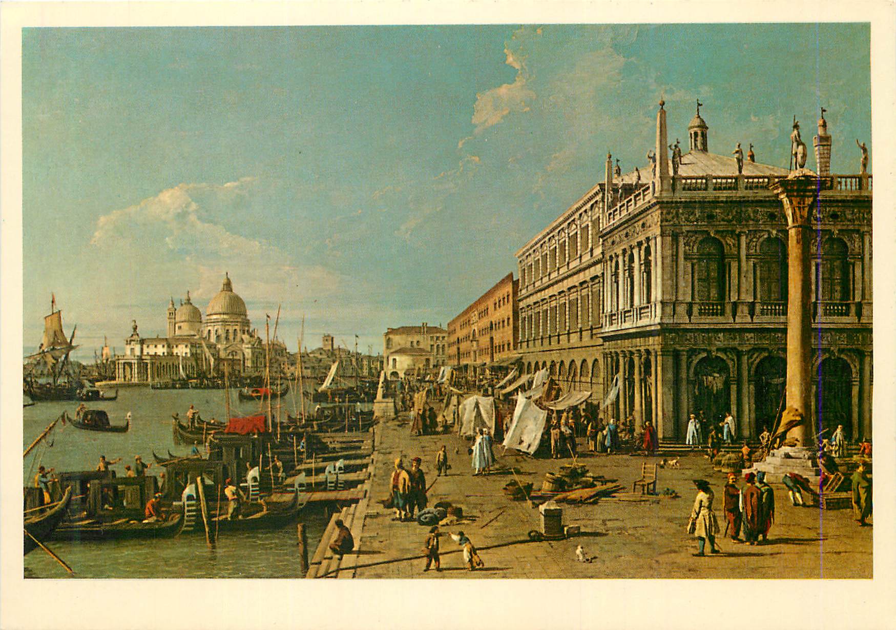 CPM Canaletto (G A Canal) (1697 1768) La Riva Verso La Zecca
