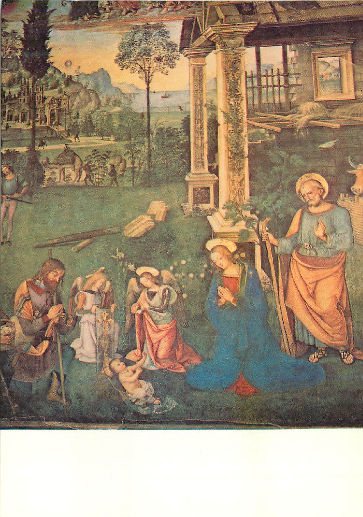 CPM Spello S Maria Maggiore L'Adoration de l'Enfant Jesus