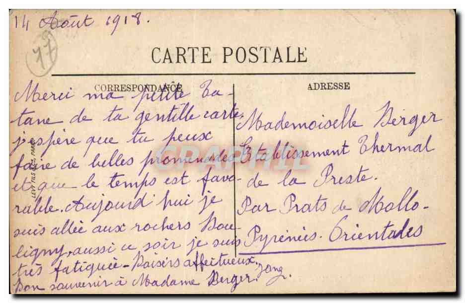 Fontainebleau — La Selva — El Calvario — LL. — N° 195 — Reverso