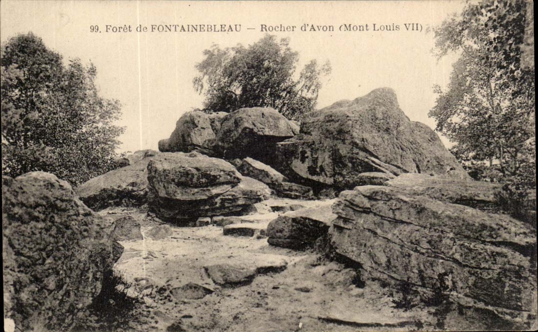Bosque de FONTAINEBLEAU — Rocher d'Avon (Mont Louis VII)