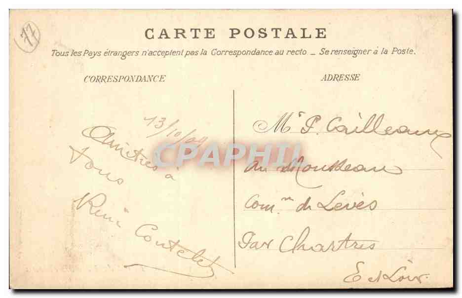 Forêt de Fontainebleau — Le Gutenberg (Mont Ussy) — Verlag T.F. Nr. 120 — Rückseite