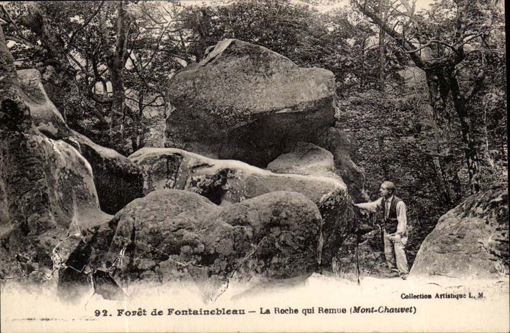 Foresta di Fontainebleau — La Roche che si Muove (Mont-Chauvet) — Collezione Artistica L. M.