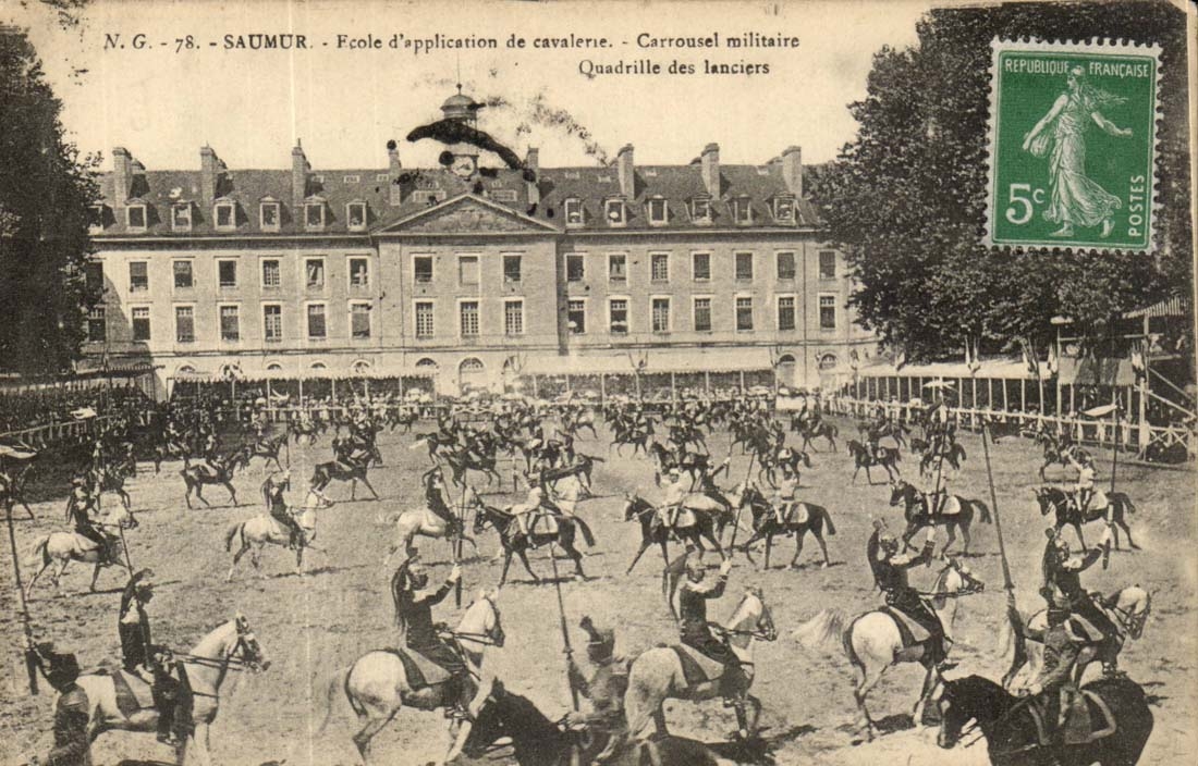 Saumur - Ecole d'application de cavalerie - Carrousel militaire - Quadrille des lanciers