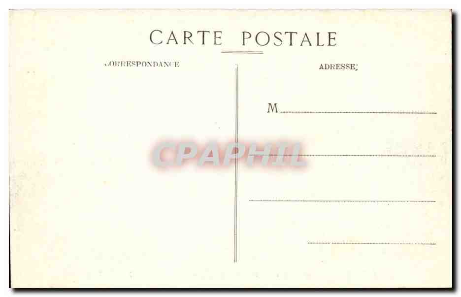 Marseille CPA Entree du port de la Joliette et Phare Sainte marie (lighthouse) — Verso