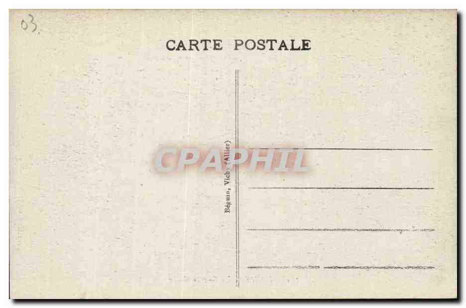 Vichy — La Grande Grille — éditeur Béguin (Vichy, Allier) n°364 — Verso