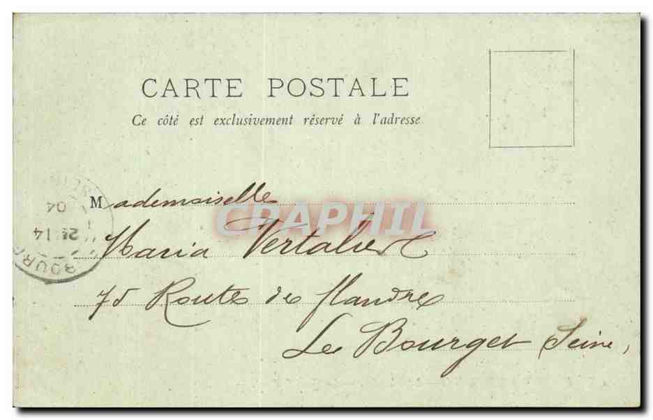 Environs de Vichy CPA l'ardoisiere Le Gour SAillant — Verso