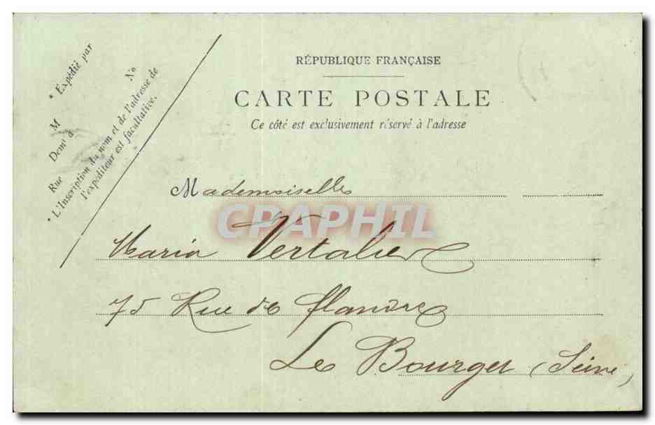 Vichy CPA Un coin du parc — Verso