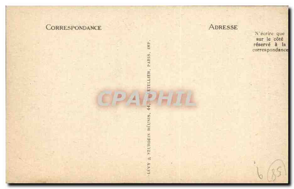 Auxerre CPA (automobile Renault Citroen lavoir) — Verso