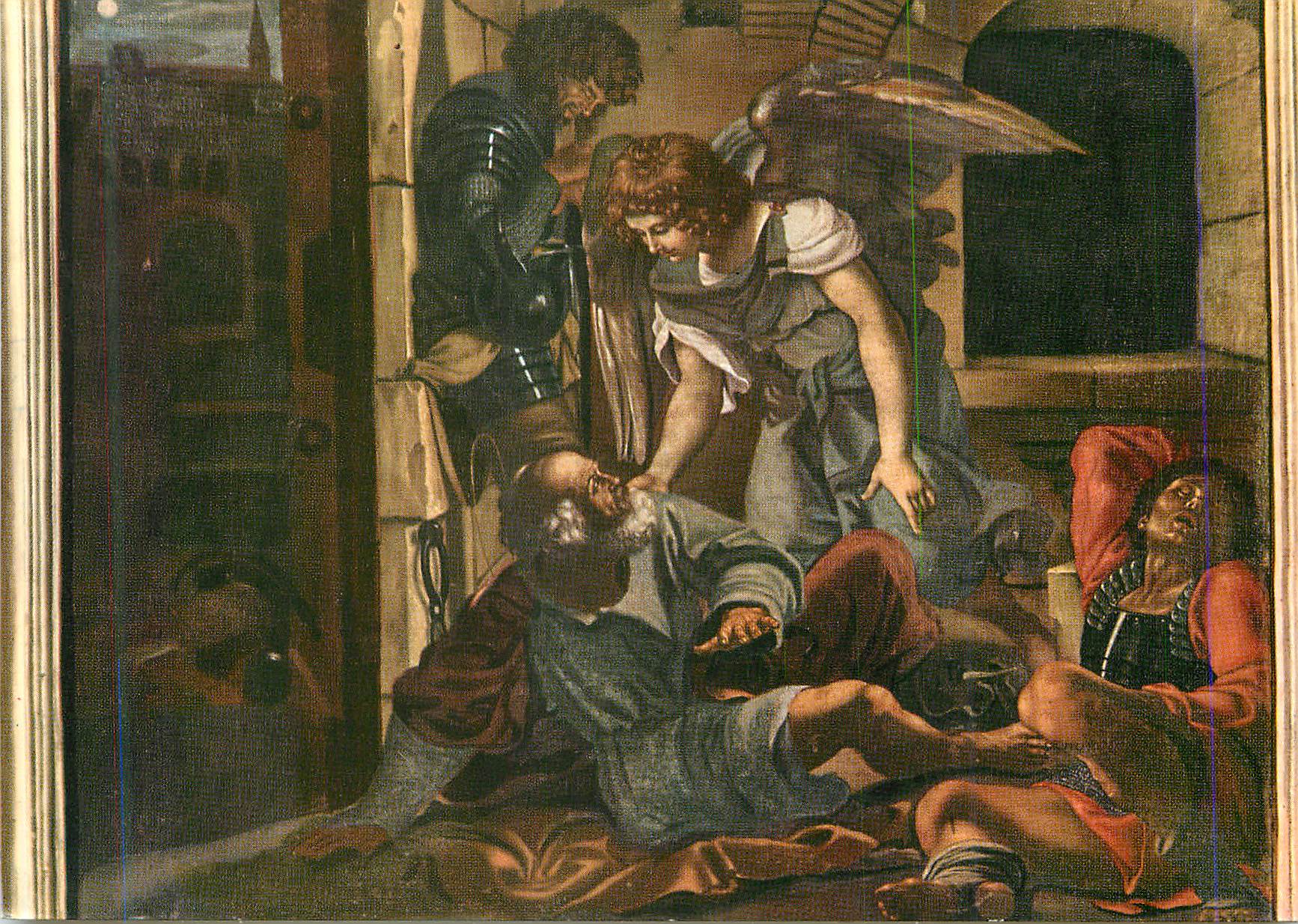 CPM Roma Basilique de S Pierre in Vincoli Liberation de S Pierre (Domenichino)