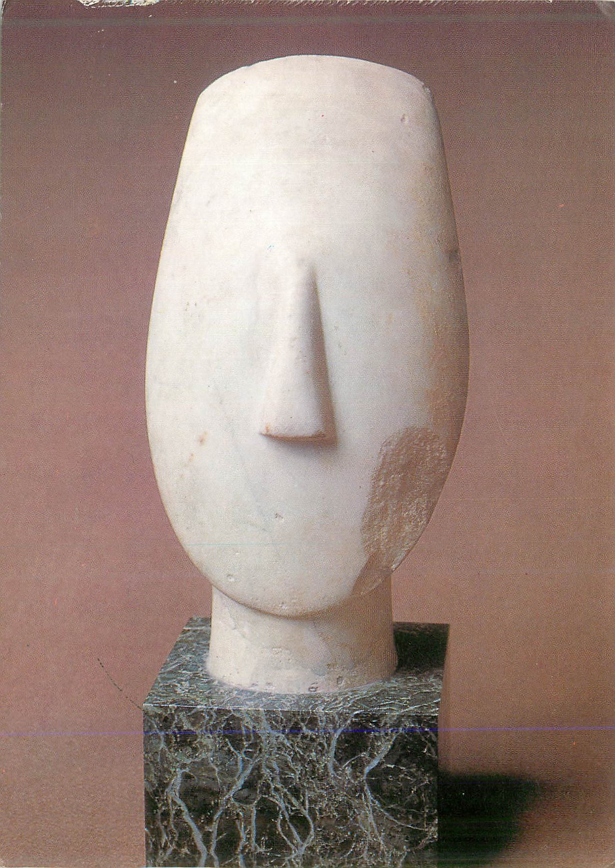 CPM Paris Musee du Louvre Departement des Antiquites Grecques et Romaines Idole (Tete)