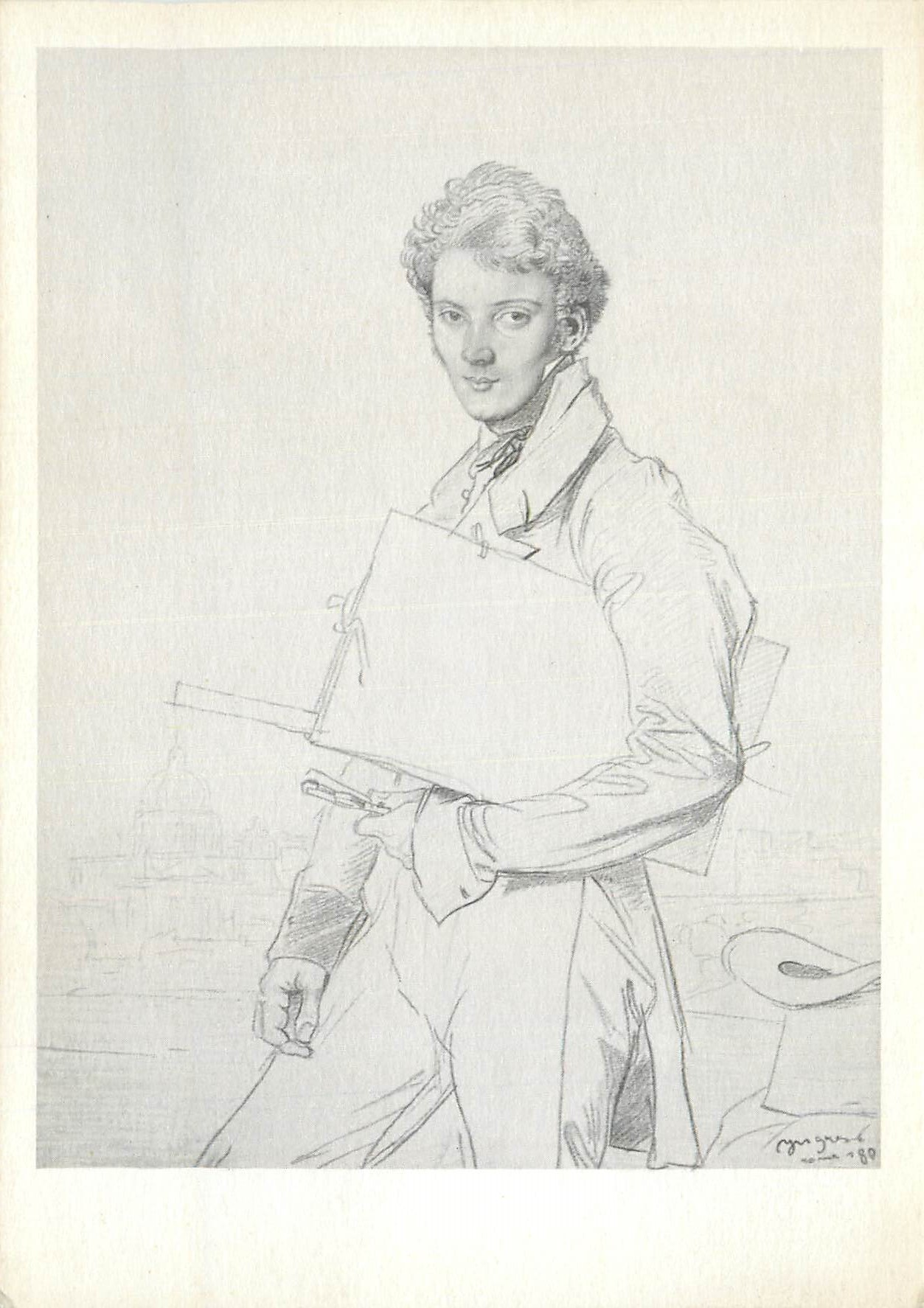 CPM Musee Bonnat Bayonne Ingres Portail de l'Architecte Le Sueur