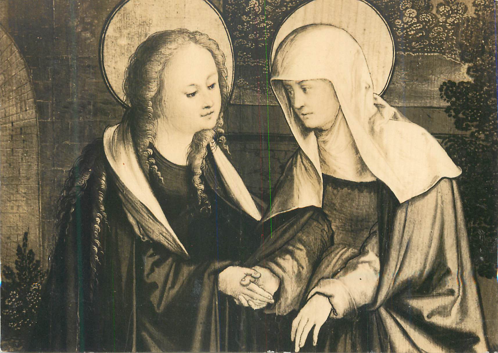 CPM Die Heimsuchung Visitation Detail Hans L Schaufelein (um 1480 1538)