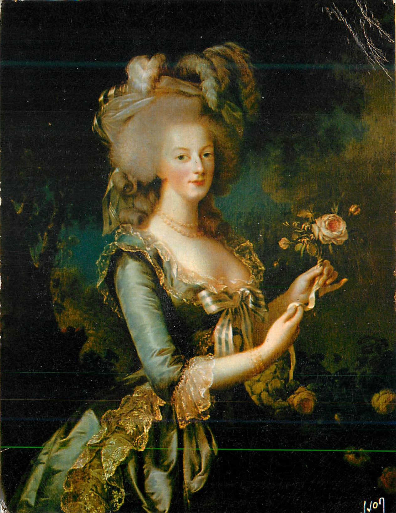 CPM Chateau de Versailles Couleurs et Lumiere de France Marie Antoinette a la Rose par Mme Vigee Lebrun
