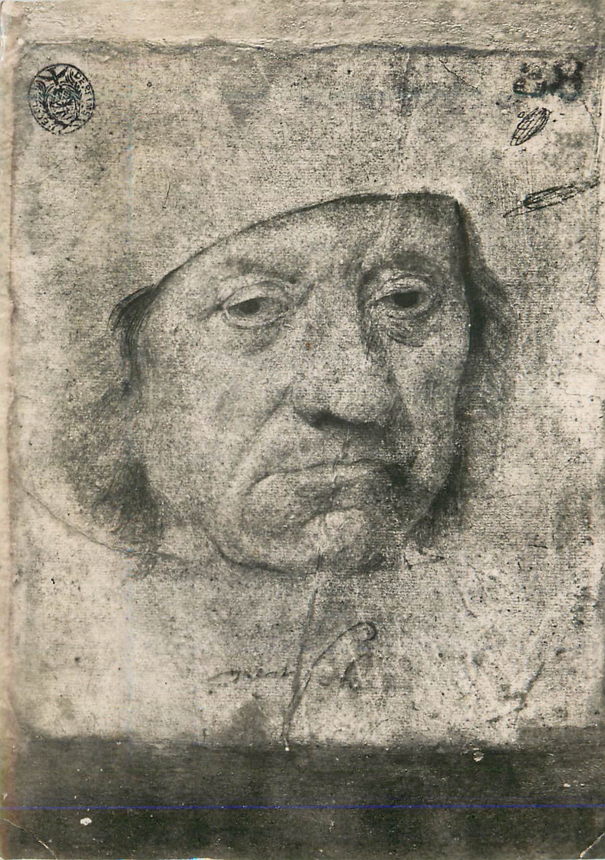 Portrait d'homme — gravure au burin — éditeur inconnu, n° de série 338